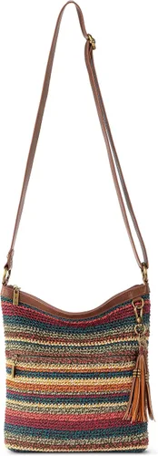 Vista 8 de The Sak Lucia - Bolso cruzado de ganchillo, bolso convertible con correa ajustable para el hombro