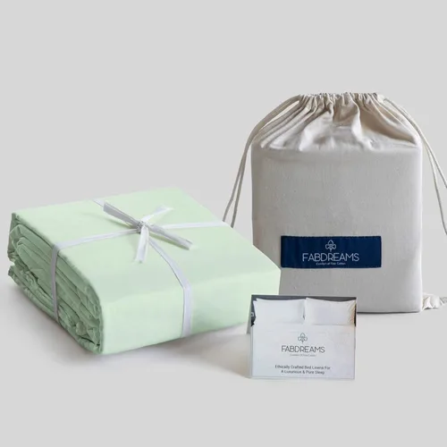 Vista 40 de Fabdreams - Juego de sábanas de algodón 100% orgánico, tejido de percal, 4 piezas, 300 hilos, certificado GOTS, transpirable, fresco, acabado