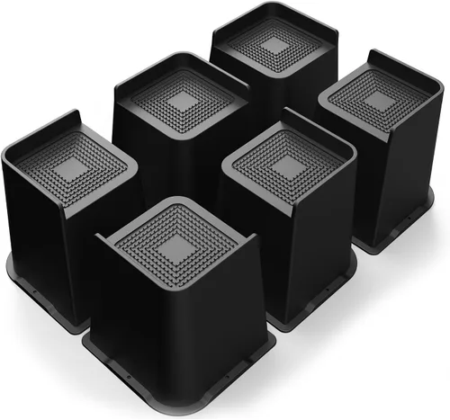 Vista 21 de Elevadores de cama de 2 pulgadas, 3 pulgadas, 4 pulgadas, 6 pulgadas u 8 pulgadas, elevadores de muebles resistentes, hasta 6000 libras, diseño