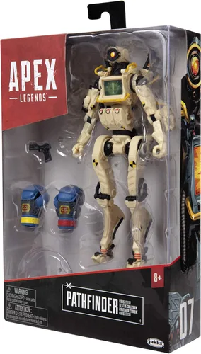 Vista 8 de Electronic Arts Apex Legends Pathfinder Figura de acción con prueba de choque de piel rara de 6 pulgadas figura de acción coleccionable
