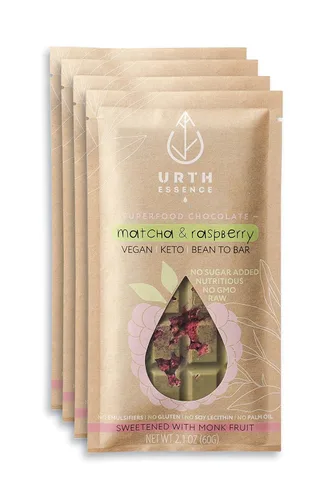Vista 12 de Urth Essence Barras de chocolate veganas sin azúcar Chocolate Keto Chocolate sin lácteos Alimentos aptos para dieta cetogénica Regalos