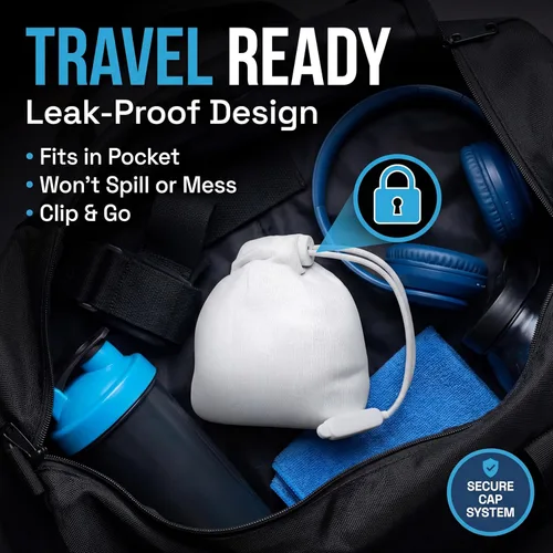 Vista 5 de EVMT Brands Liquid Chalk, Mess Free Gym Chalk for Weightlifting, Gymnastics, Rock Climbing, Dancing, and Lifting. Sweat Resistant and Long Lasting