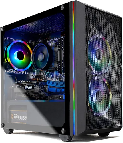 Vista 6 de Skytech Shadow - Computadora de escritorio para videojuegos - AMD Ryzen 3 3100, GTX 1660 6G, 16GB DDR4 3000, 1TB SSD, Negro