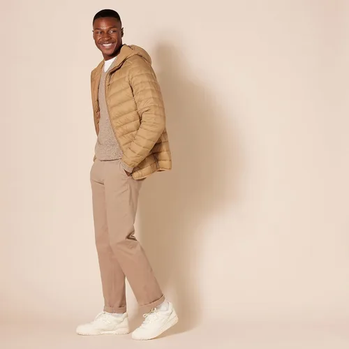 Vista 5 de Tienda Essentials - Pantalones de corte chino para hombres, entallados, informales y elásticos