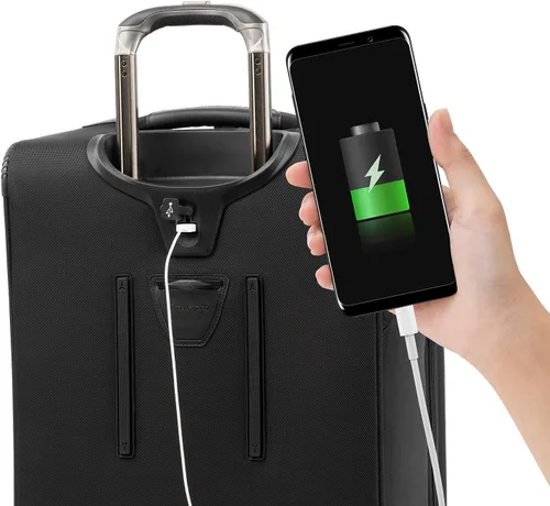 Vista 9 de Travelpro Crew Versapack Max Carry-On Exp Rollaboard, Negro azabache, Crew Versapack Softside - Equipaje vertical expandible