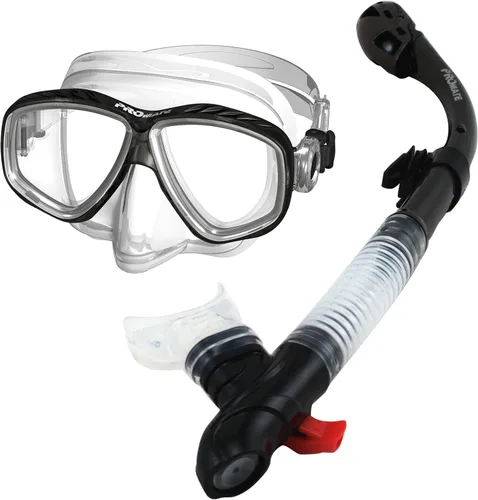Vista 3 de Promate Máscara de purga de snorkel y conjunto combinado de snorkel seco (SCS0096)