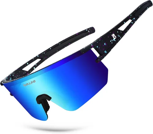 Polarized Sports Sunglasses,UV400 Protection Outdoor Glasses for Men Women Youth Baseball Cycling Running Driving Golf