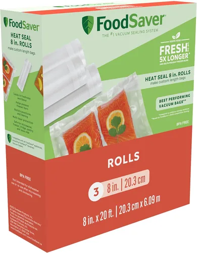 Vista 5 de FoodSaver - Sellador al vacío que ahorra espacio con bolsas y rollo