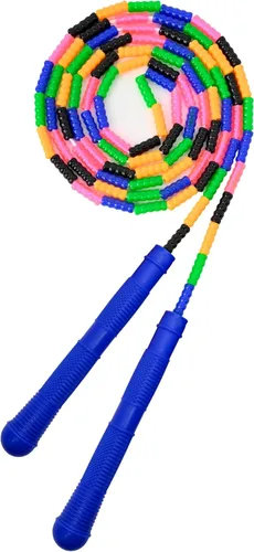 Vista 16 de ACEONE - Cuerda de saltar con cuentas, 1 paquete/2 unidades, cuerda de saltar segmentada para niños y adultos, cuerda de saltar ajustable sin