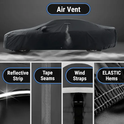 Vista 5 de iCarCover - Funda de auto personalizada para Buick Allure (2005-2010), impermeable, para todo tipo de clima, protector contra la lluvia, nieve