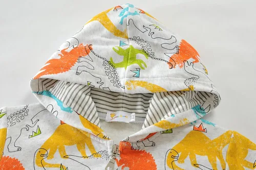 Vista 3 de DDSOL Chaqueta con cremallera para niño, sudadera con capucha y cremallera, ligera, para invierno, otoño, 2t-7t