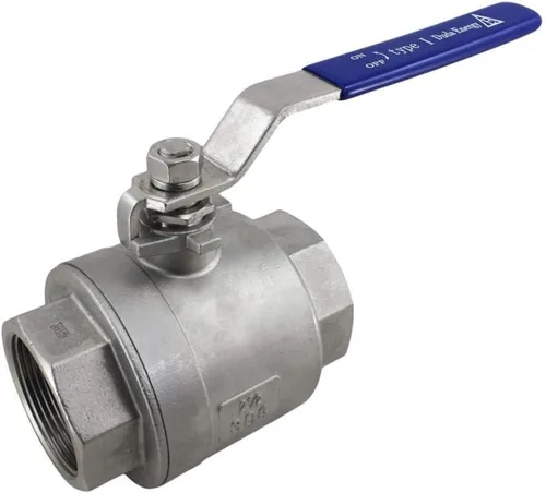 Vista 13 de Duda Energy 2PCBV-WOG1000-F025 Válvula de bola de puerto completo, 2 piezas, 1/4" NPT, acero inoxidable 304 con mango de vinilo azul,.25 pulgadas