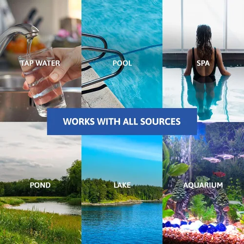 Vista 4 de Exploro® Kit de prueba de agua de bacterias, kit de prueba de agua de estanque, kit de prueba de agua de piscina, kits de prueba de agua para agua