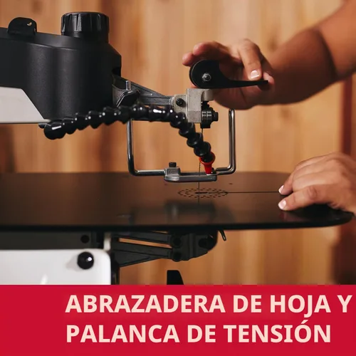 Vista 5 de Sierra de contornear JET de 22 pulgadas con interruptor de pie, velocidad variable, 120V 1Ph (JWSS-22B)