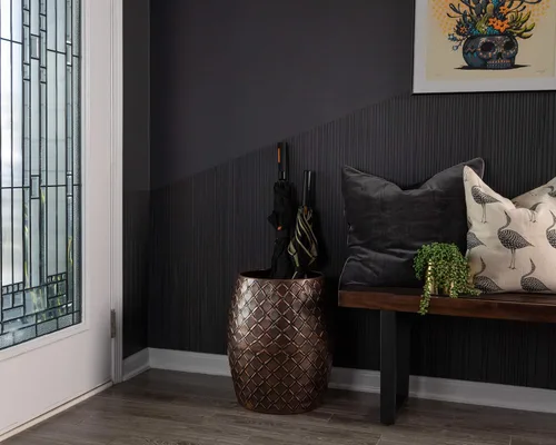 Vista 7 de Balkene Home 63179 Patio Sense Braga - Taburete de metal verdaderamente transversal con sentido de jardinera, taburete de mesa auxiliar para sala