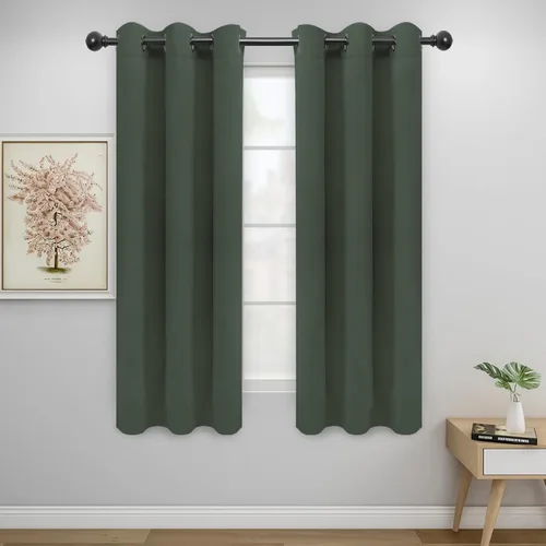 Vista 702 de Easy-Going - Cortinas opacas para dormitorio, aislamiento térmico sólido con ojales, cortinas de ventana para reducción de ruido, cortinas