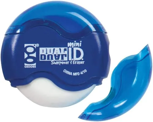 Vista 2 de Raymond Geddes - Sacapuntas y borrador de doble identificación (paquete de 24)