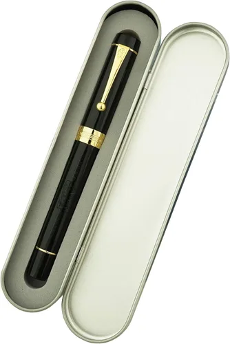 Vista 2 de Jinhao 100 - Pluma estilográfica de estilo clásico en celuloide, instrumento de escritura suave con punta #6, juego de pluma con convertidor