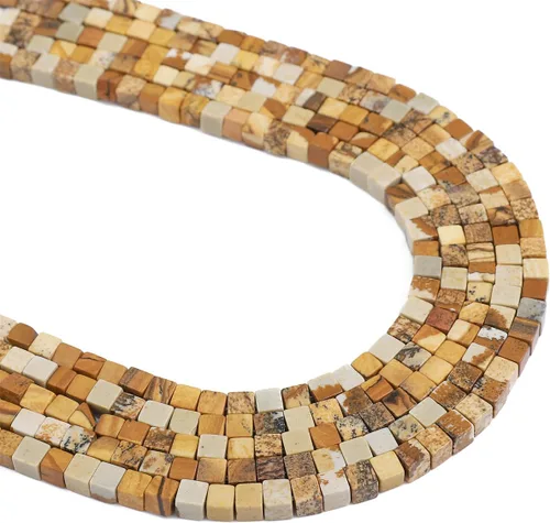 Vista 10 de BEADIA Cuentas espaciadoras de cubo de amatista natural, cuentas de piedra cuadrada suelta de 0.157 in para hacer joyas, 15.0 in/hebra