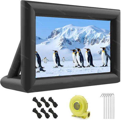 Large Blow up Screens Projection,Inflatable Movie Projector Screen, Indoor Outdoor Projector Screen,for Front and Rear Projection Home Theater