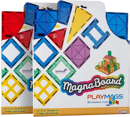 Vista 5 de Playmags Juego de estabilizador de construcción súper duradero, gran complemento para todos los juegos de azulejos magnéticos, funciona con todas
