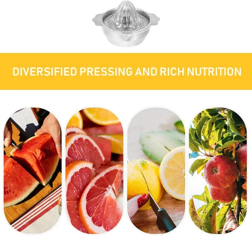 Vista 8 de GALPADA Stainless Steel Manual Lemon Squeezer Citrus Juicer Hand Press Fruit Juice Extractor 304 Food-grade Portable Tool for Kitchen and Travel Use