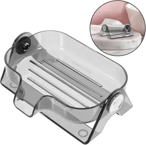 Vista 6 de Soporte de esponja de limpieza de cocina Soporte de jabón de ducha Bandeja de jabón de cocina Jabonera de plástico Bandeja de jabón de baño