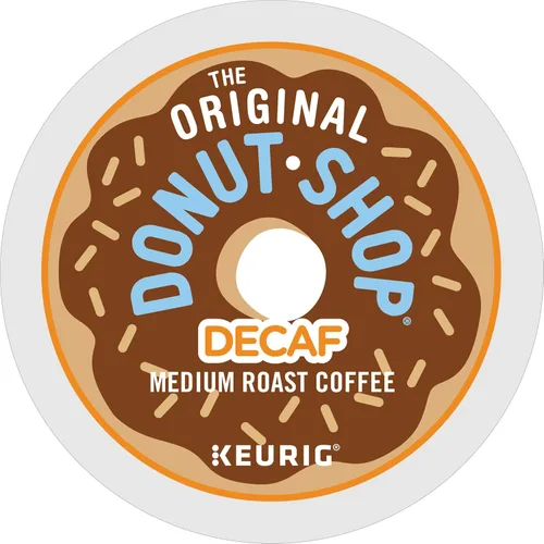 Vista 2 de The Original Donut Shop Decaf K-cups para cafetera Keurig, porción individual, café de tueste medio, 72