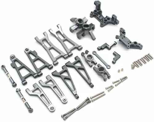 Vista 2 de Compatible con piezas de automóvil Hyper GO RC, accesorios de actualización de metal, traje de uso vulnerable con soportes de choque, para automóvil