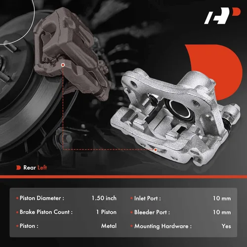 Vista 2 de A-Premium Conjunto de pinza de freno de disco con soporte compatible con modelos seleccionados de Hyundai y Kia - Sonata 2016-2019 y Optima