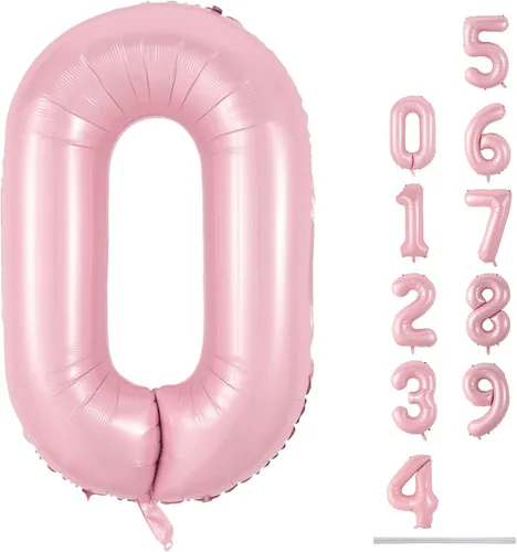 Vista 150 de Globos beige de 40 pulgadas con números grandes 3, globos de helio de dígito 3 de color blanco marfil autoinflables para terceras niñas, globos