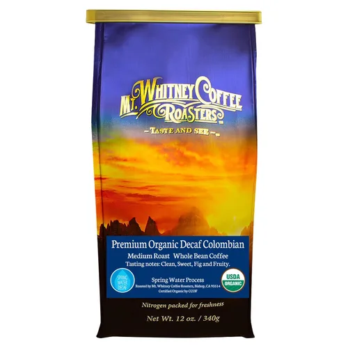 Vista 41 de Mt. Whitney Base Camp Blend - Café de grano entero tostado oscuro medio bajo en ácido, 12 onzas (paquete de 1)