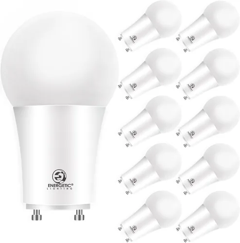 Vista 9 de Energetic Bombillas LED GU24, forma A19, equivalente a 60 vatios (8.5 W), 2700 K blanco suave, 800 lúmenes, no regulable, base de bloqueo y giro