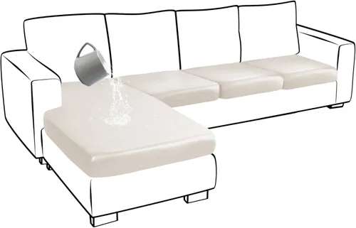 Vista 33 de Yates Home Funda de cojín de piel sintética para sofá, funda elástica resistente al agua, para asiento de caravana, sofá biplaza, protector