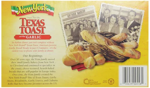 Vista 4 de Marzetti Company New York Texas Garlic Toast, 11.25 oz (congelado)