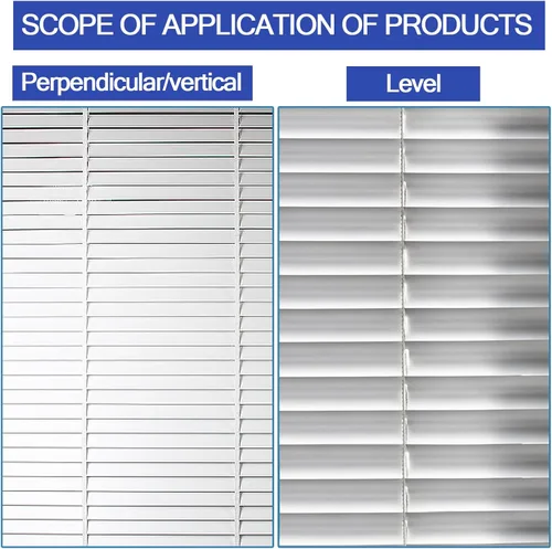 Vista 3 de Juego de 4 pestañas de reparación de persianas horizontales, kit de reparación de láminas horizontales de repuesto para persianas horizontales