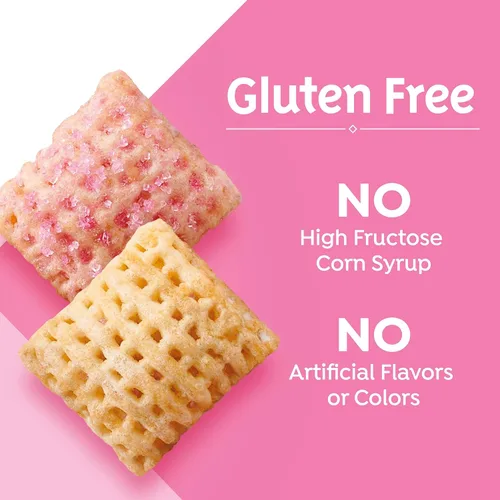 Vista 4 de Strawberry Vanilla Chex Cereal de desayuno, sin gluten, hecho con grano entero, 12.4 onzas