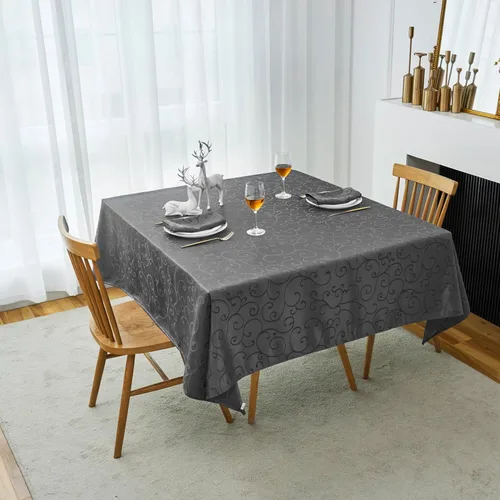 Vista 44 de Marina Decoration Mantel jacquard resistente al agua, grueso, elegante, de lujo, de lujo, con ramas de damasco, decorativo, para el hogar, cocina