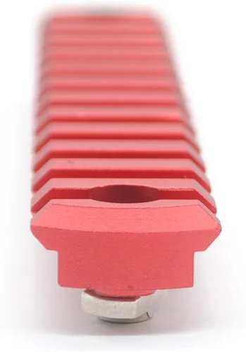 Vista 5 de TRIROCK M-lok Rail Sección Rojo Color Aluminio