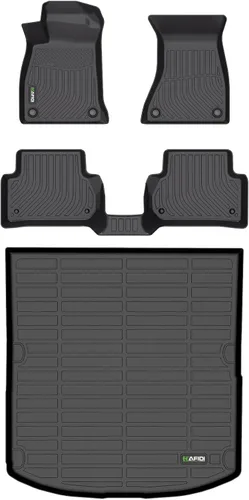 Vista 56 de HAFIDI® - Tapetes para auto con almacenamiento debajo del asiento, para todo clima, antideslizantes, de elastómero termoplástico, para la primera