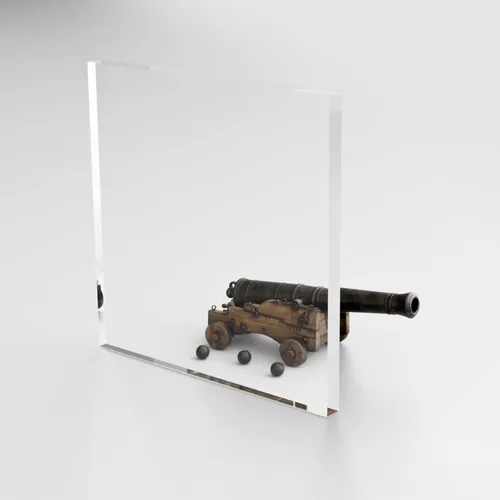 Vista 13 de Fab Glass and Mirror Hoja de Plexiglás Acrílico de Plástico PET de 6"x12"x 1/2" (12mm) de Grosor con Película Protectora, Peso Ligero para Proyectos