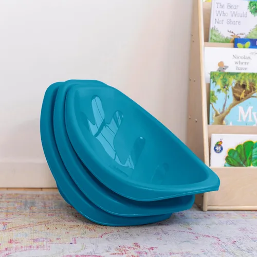 Vista 87 de ECR4Kids Leaf Asiento de suelo, silla mecedora, morado, 6 piezas