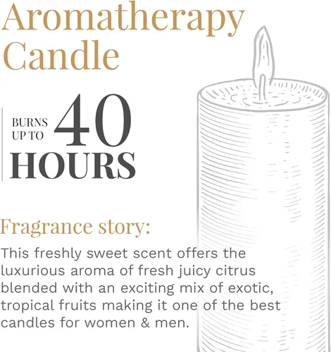 Vista 30 de CANDLE-LITE Fragancia perfumada de cerezas negras jugosas, una vela de aromaterapia de 3 mechas de 10 onzas con 20-40 horas de tiempo de combustión