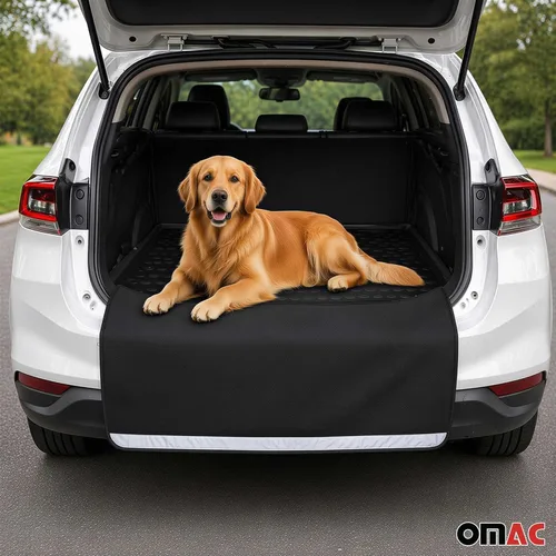 Vista 2 de OMAC Protector de parachoques trasero para maletero, tapete de carga para automóvil, SUV, impermeable, perro mascota