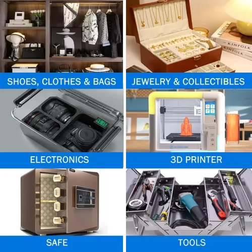 Vista 5 de Paquete de cuentas de gel de sílice desecante recargables de 3.53 oz (100 g), bolsa de desecantes de laboratorio, recargable que absorbe la humedad