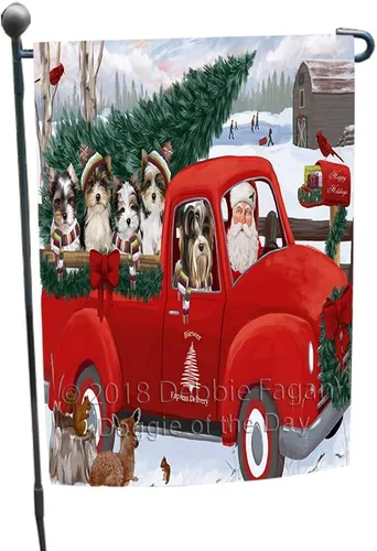 Vista 34 de Doggie of the Day Biewer Dogs Garden Flags - Christmas Time Camping - Double Sided - Yard Lawn Spring Decorative Gift - Home Decor 12 1/2"w x 18"h