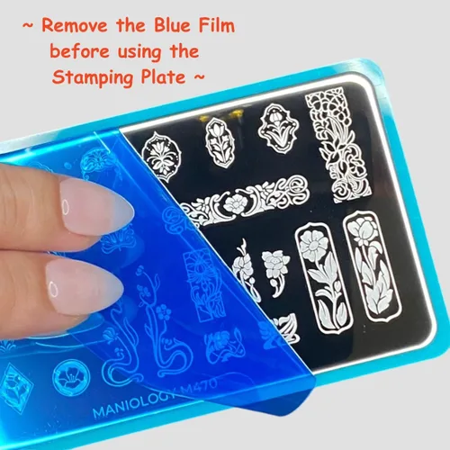 Vista 5 de Maniology Love Your Accent (M053) Placa de estampado de uñas, manicura básica fácil y simple, uñas de punta francesa, diseño clásico de arte de uñas