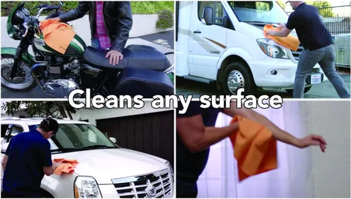 Vista 4 de The Original German Shammy - Toalla de limpieza (3 piezas/paquete, 20 x 27 pulgadas)