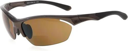 Vista 55 de Eyekepper TR90 Marco Bifocal Deportes Gafas de sol Béisbol Correr Pesca Conducción Golf Softbol Senderismo Lectores de sol