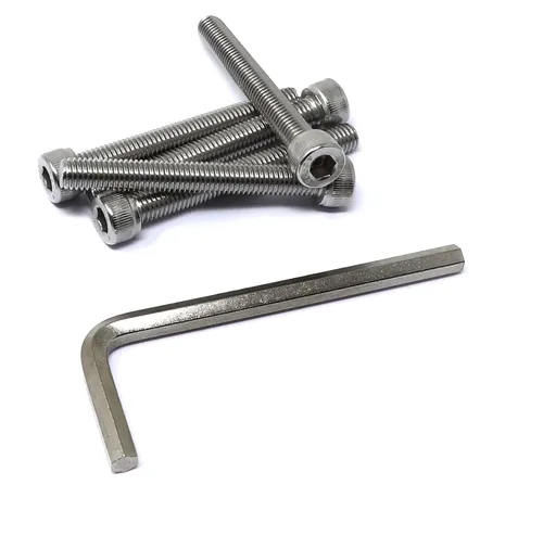 Vista 23 de iexcell Kit de tornillos de cabeza hexagonal de acero inoxidable 304, 100 unidades M2 x 0.157 in, paso de rosca de 0.016 in